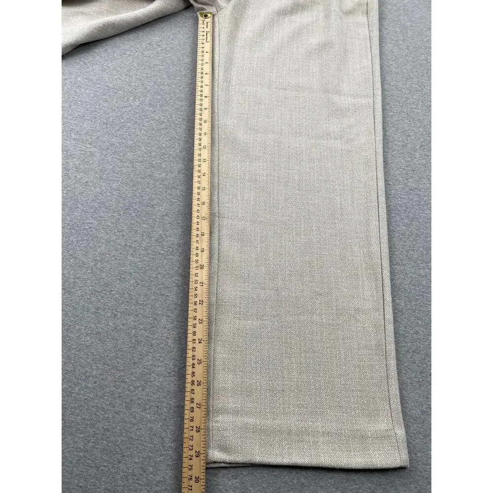 Old Navy Extra High Rise Taylor Wide Leg Trouser Pants Size L Herringbone Tweed